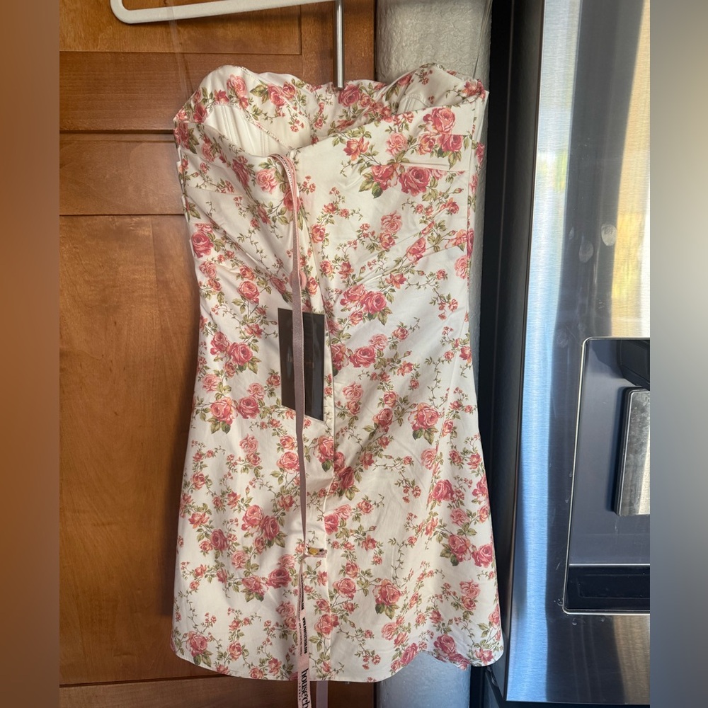 House of CB Jasmine Rose Draped Corset Dress Size SMALL - Picture 5 of 8